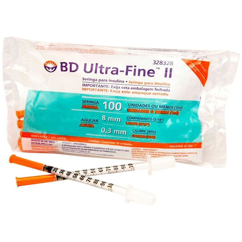 Seringa Ultra 1Cc Com 10 Agulhas Curta  Ref: 328328
