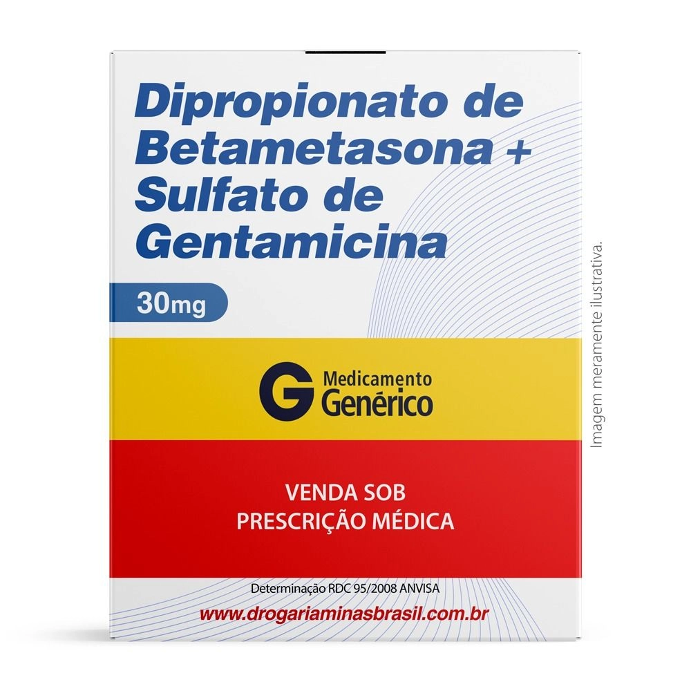 Dipropionato De Betametasona Com Sulfato De Gentamicina Creme 30 G Genérico Ems