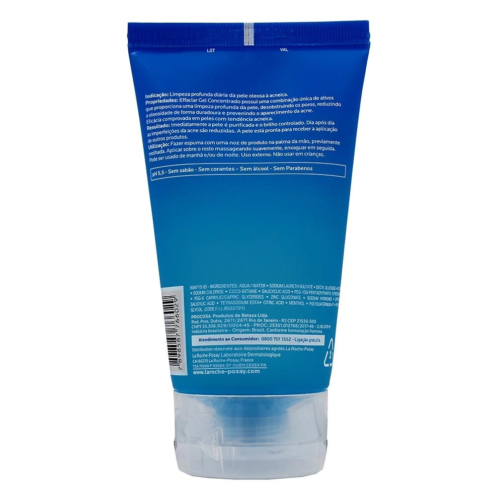 Gel de Limpeza Facial Effaclar Concentrado 150g La Roche-Posay