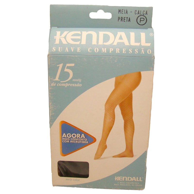 Meia Calça Kendall Suave Compressão Preta Pequena