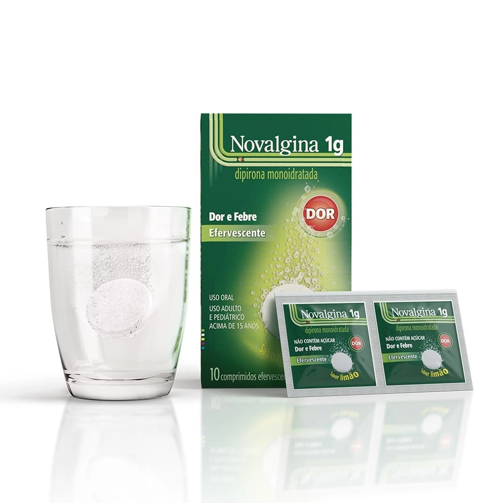 Analgésico Novalgina 1g 10 Comprimidos Efervescentes