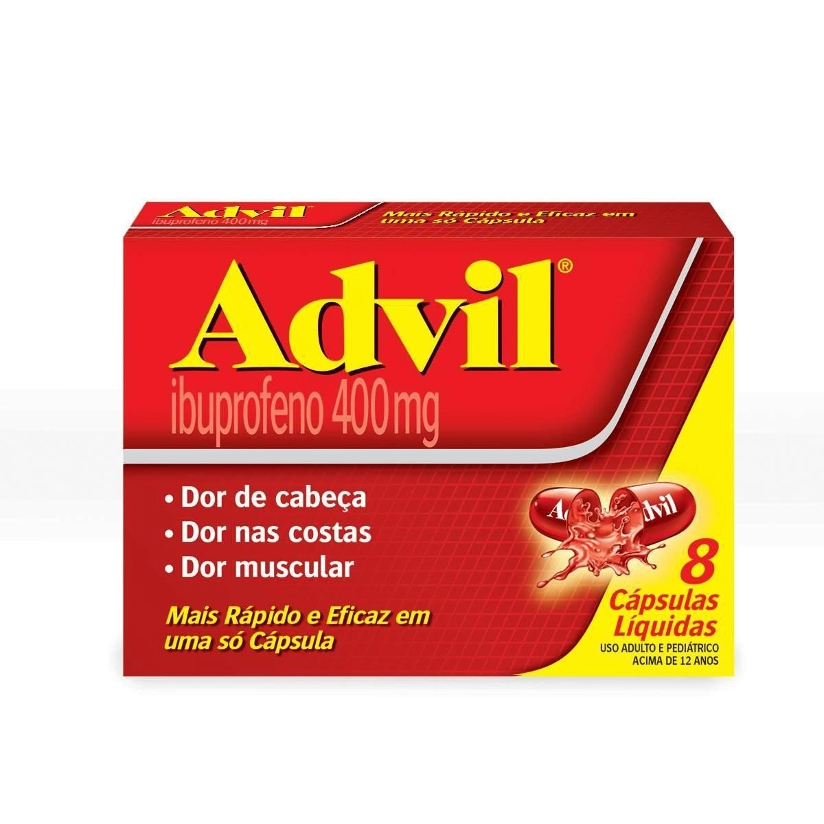 Advil Extra Alivio 400mg 8 Cápsulas