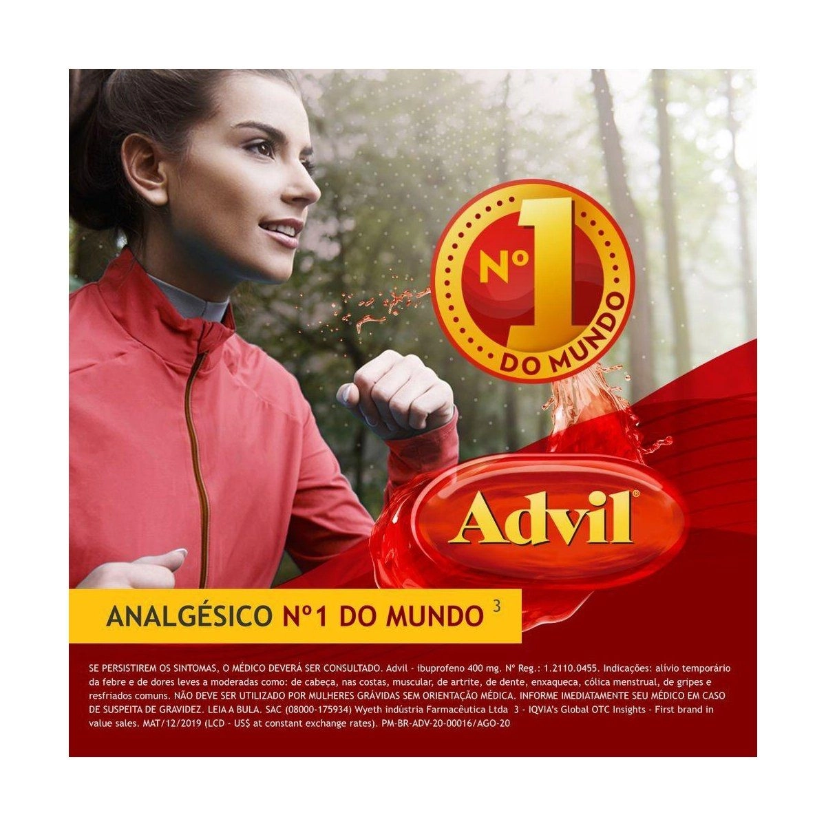 Advil Extra Alivio 400mg 8 Cápsulas