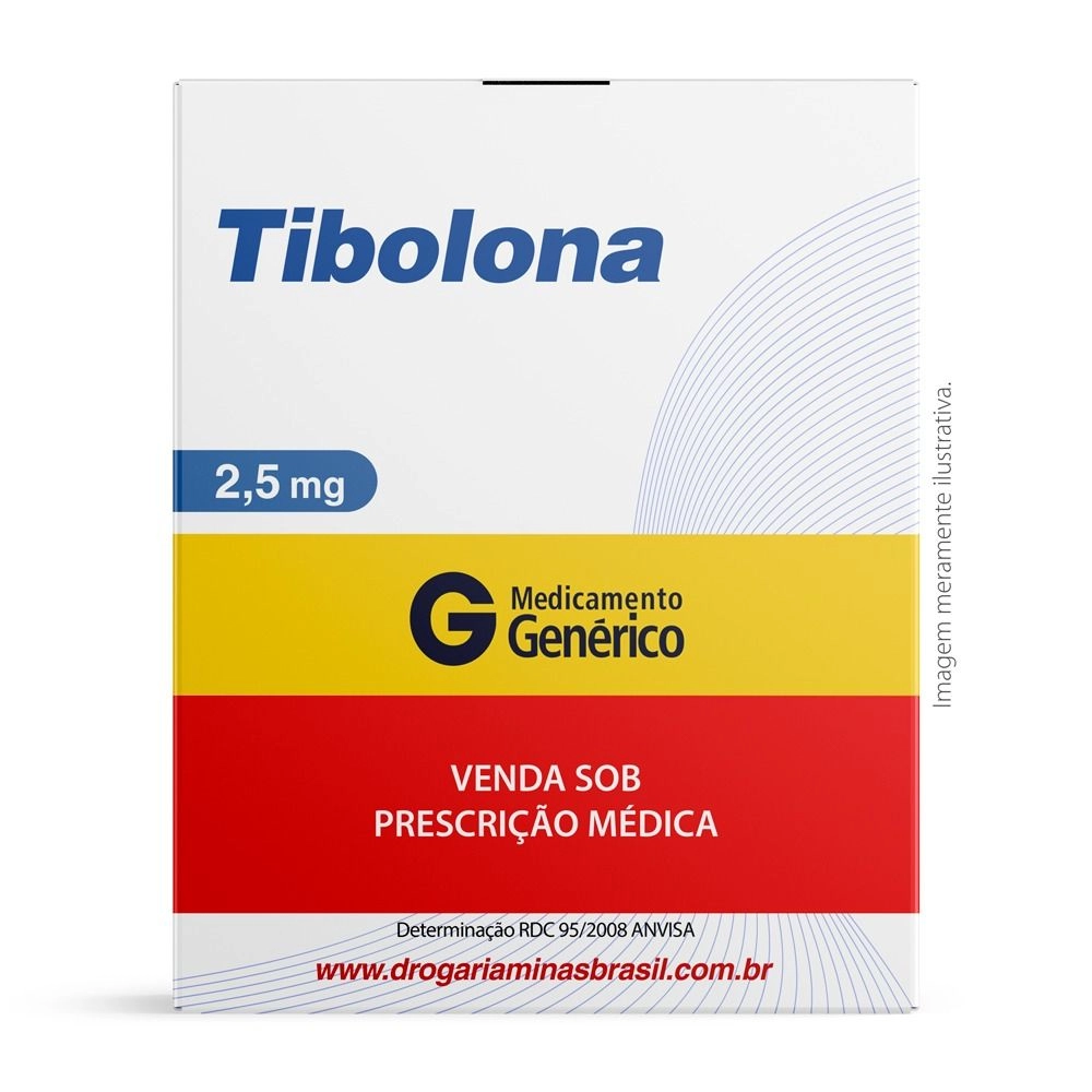 Tibolona 2,5Mg Com 30 Comprimidos Genérico Ems
