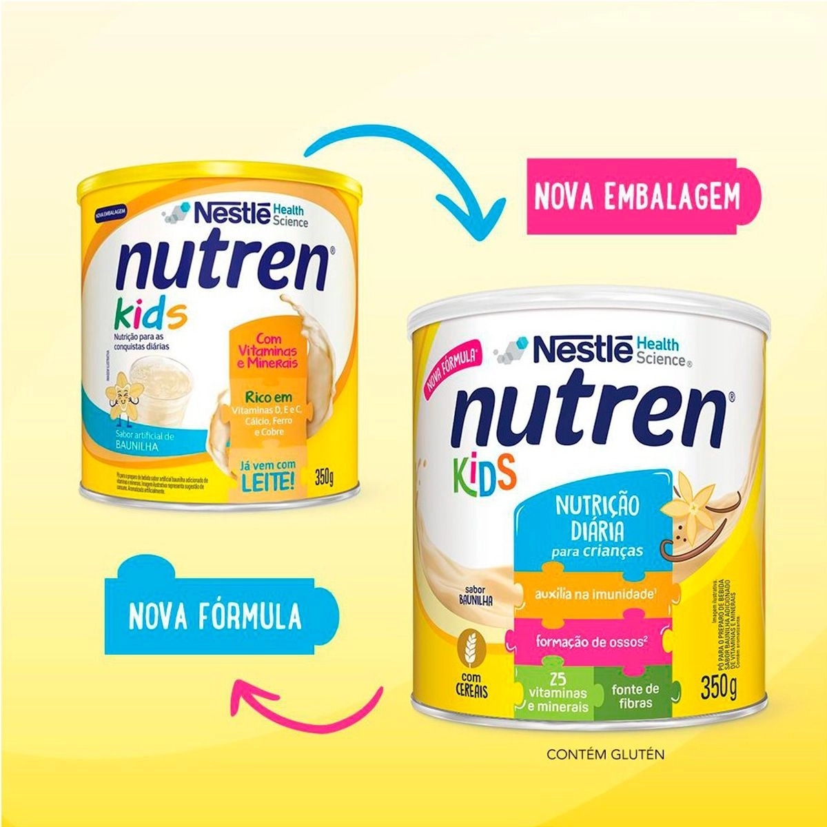 Complemento Alimentar Nutren Kids Baunilha 350g