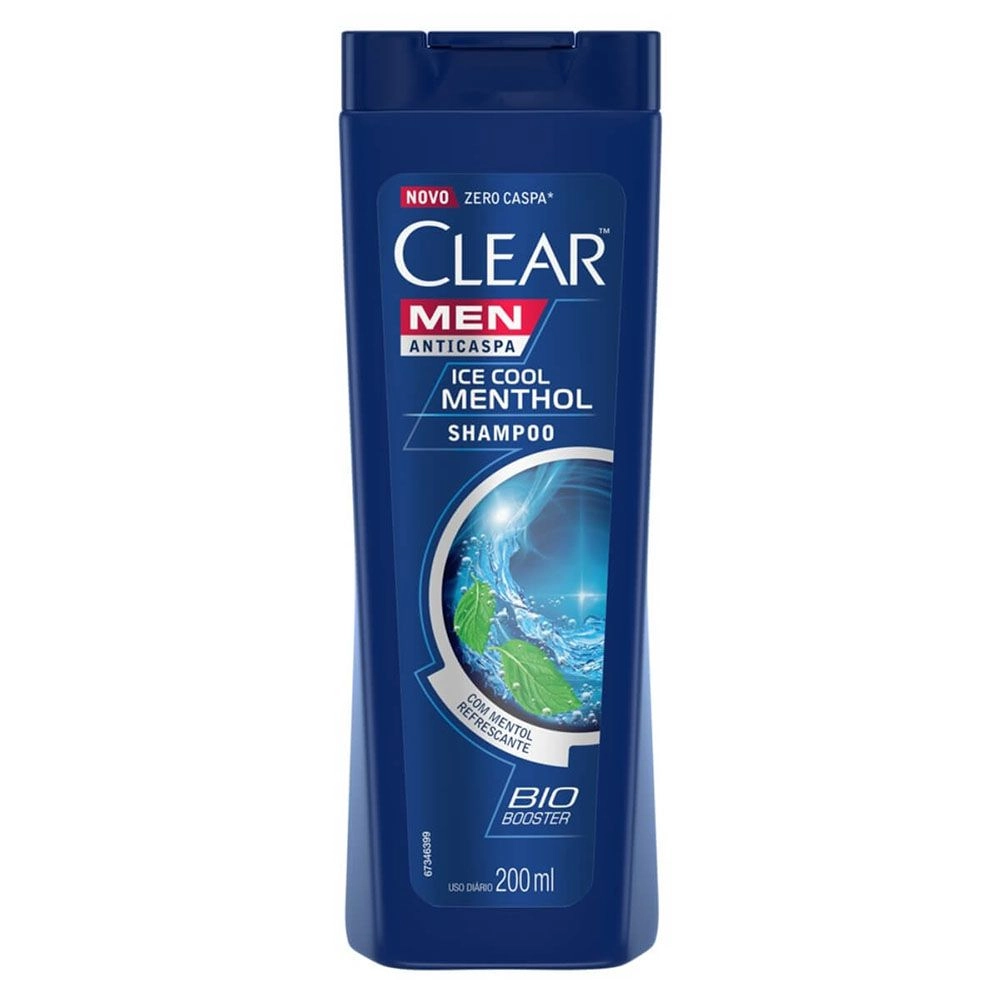 Shampoo Clear Anticaspa Ice Cool Menthol 200Ml