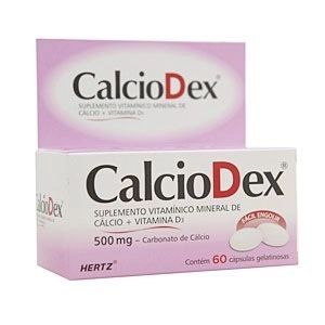 Calciodex 500Mg Com 60 Cápsulas Gelatinosas