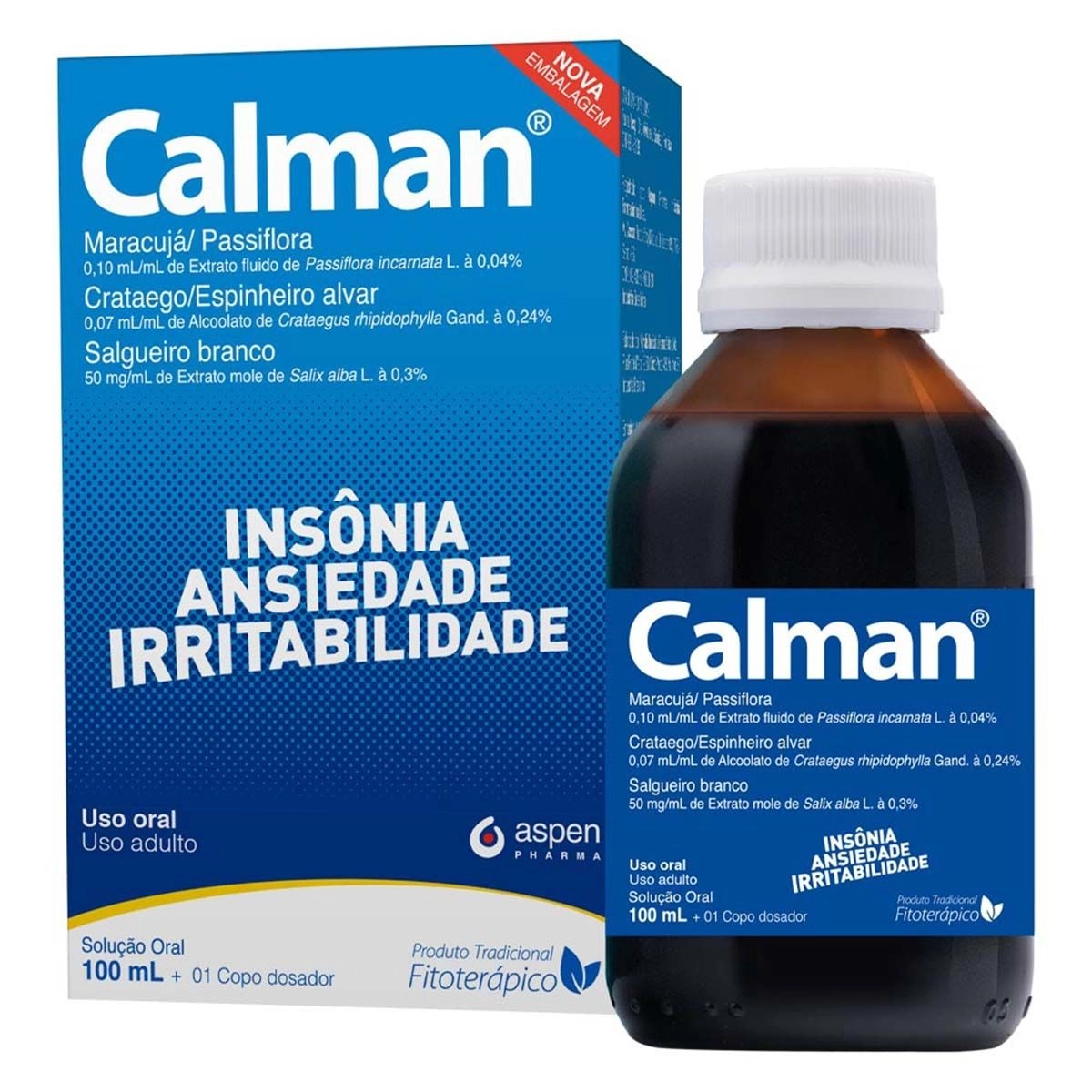 Calman 0,10 Ml + 0,07Ml + 0,05G Solução Com 100Ml