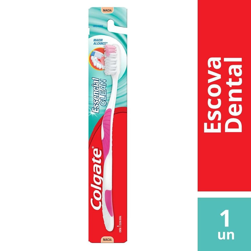 Escova Dental Colgate Essencial Clean Macia