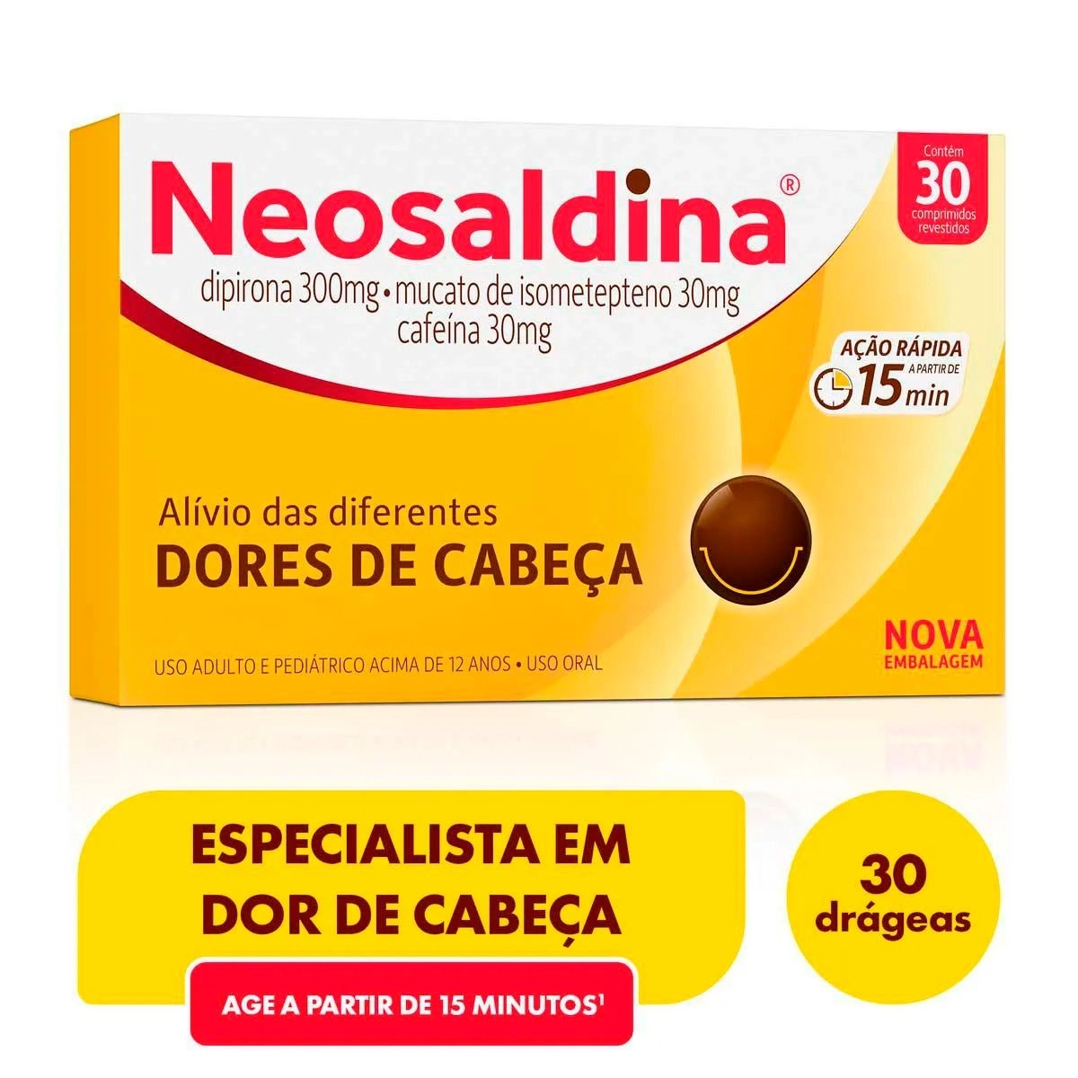 Neosaldina Com 30 Comprimidos Revestidos