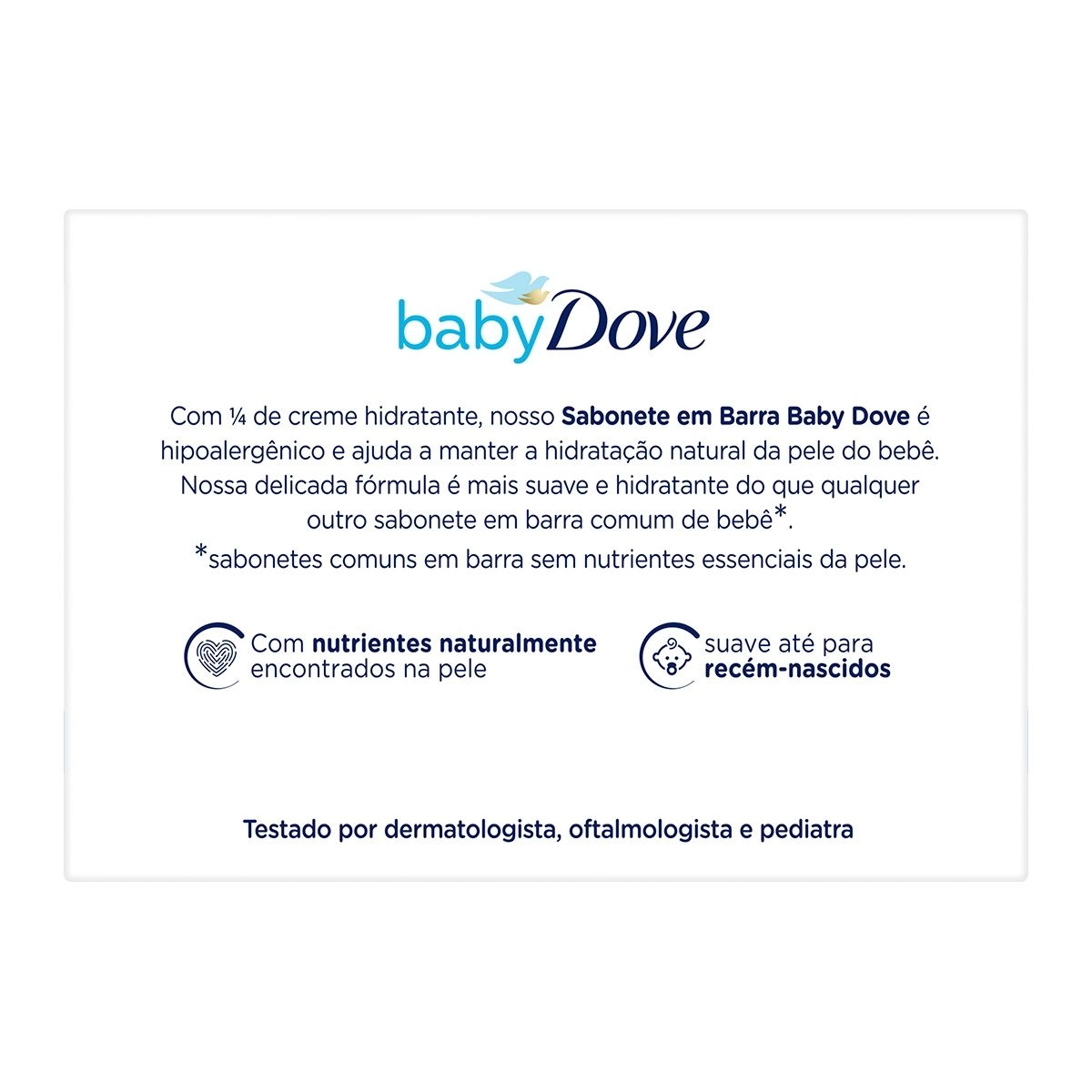 Sabonete Dove Baby Hidratação Enriquecida 75g