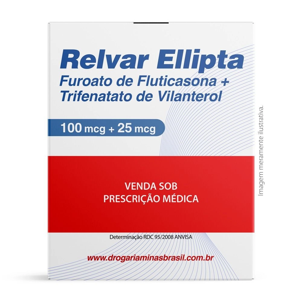Relvar Ellipta 100/25mcg 30 Doses: Preço e para que serve