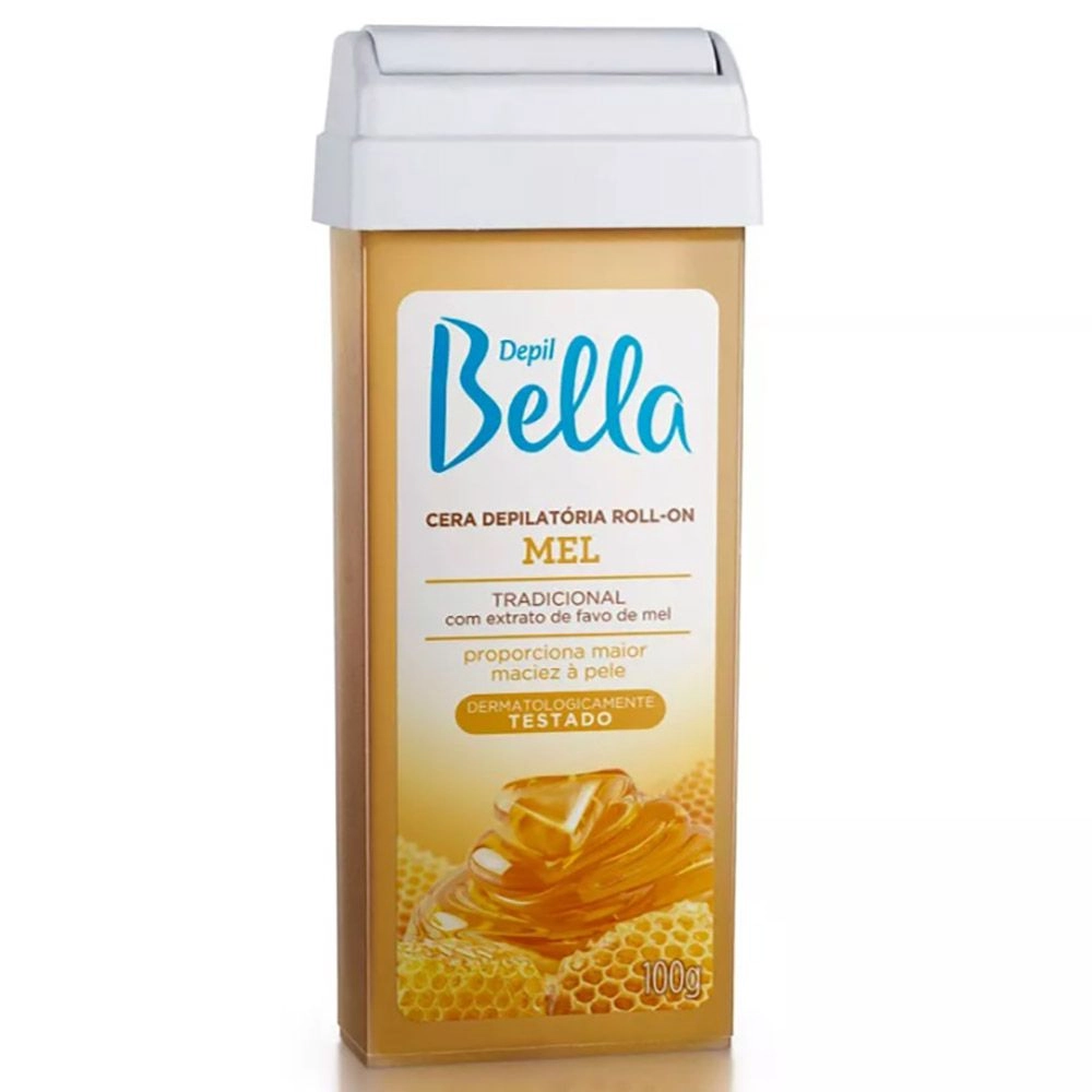 Cera Depil Bella Roll On Mel De Abelhas 100G