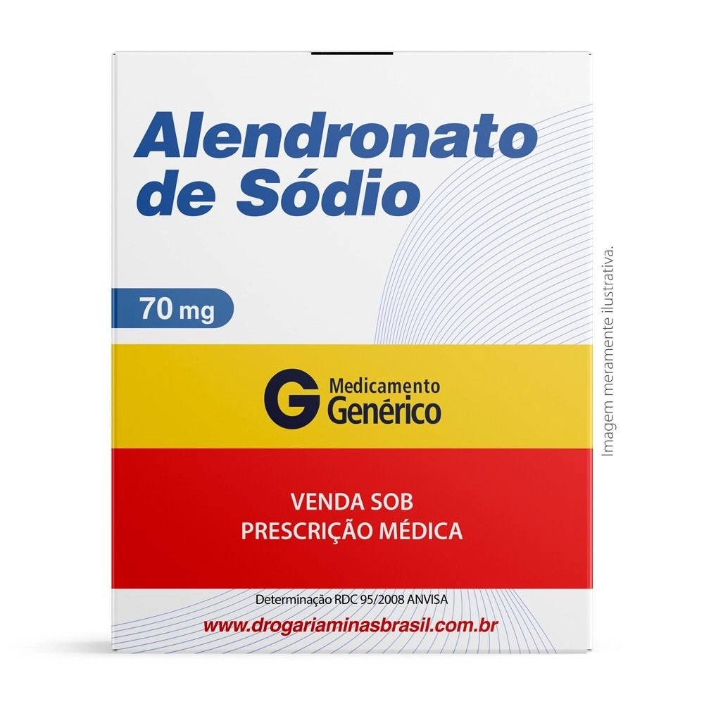 Alendronato de Sódio 70mg com 4 comprimidos Genérico EMS