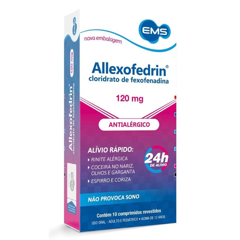 Allexofedrin 120mg Com 10 Comprimidos