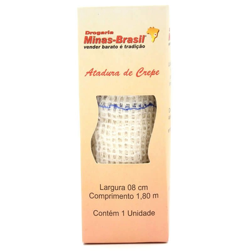 Atadura De Crepe Personalizada 08cm x 1,80 M Com 1 Unidade Minas Brasil