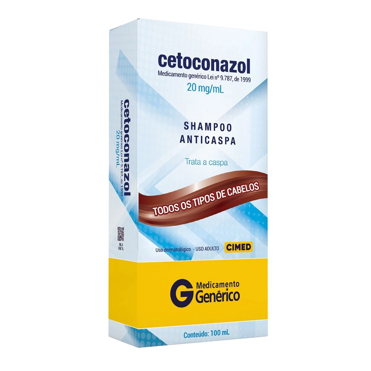 Cetoconazol Shampoo Genérico Cimed Com 100Ml