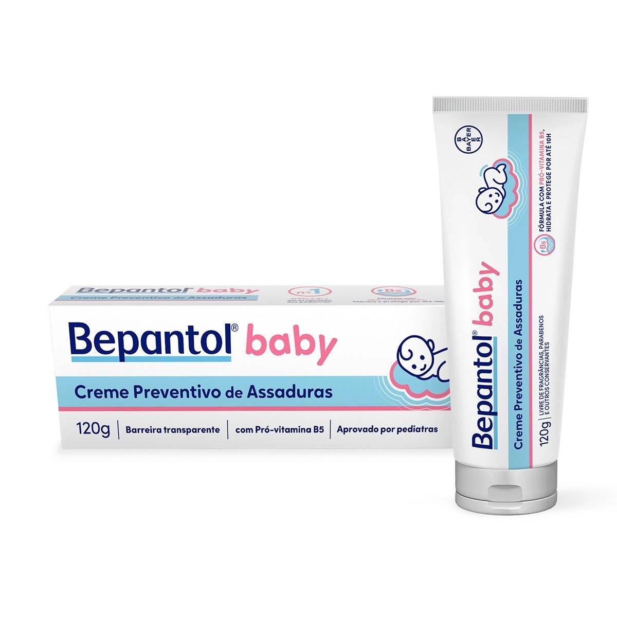 Bepantol Baby Creme Preventivo de Assaduras Para Bebês Com 120G Bayer