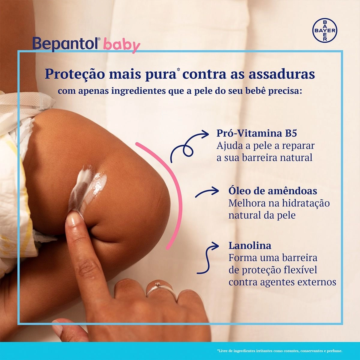 Bepantol Baby Creme Preventivo de Assaduras Para Bebês Com 120G Bayer