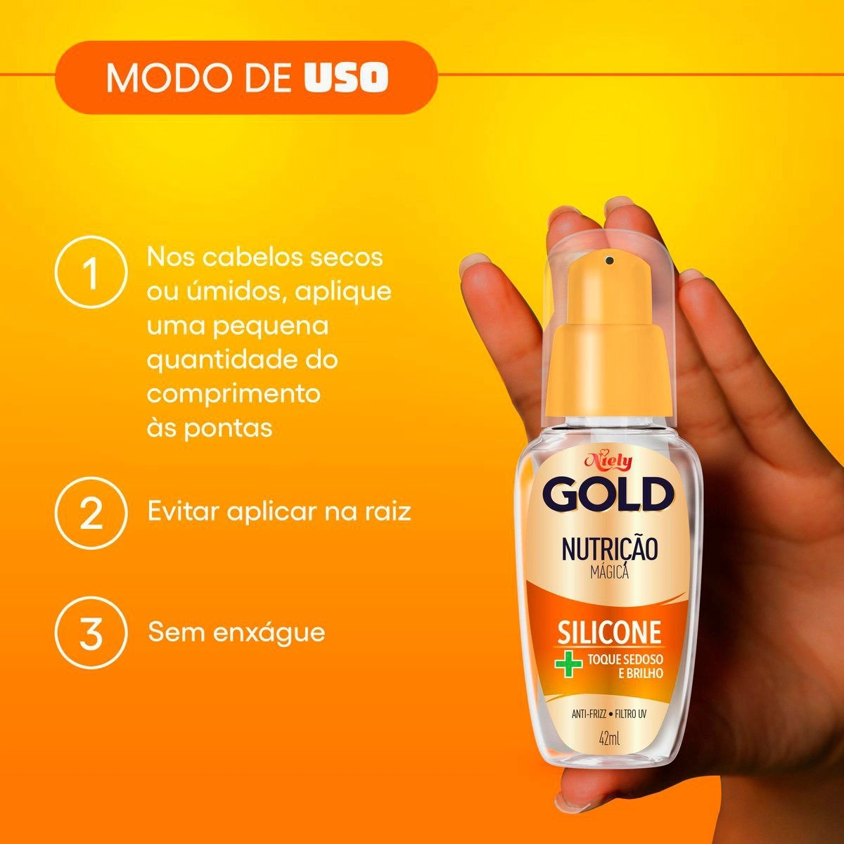 Silicone Niely Gold Nutrição Mágica 42ml