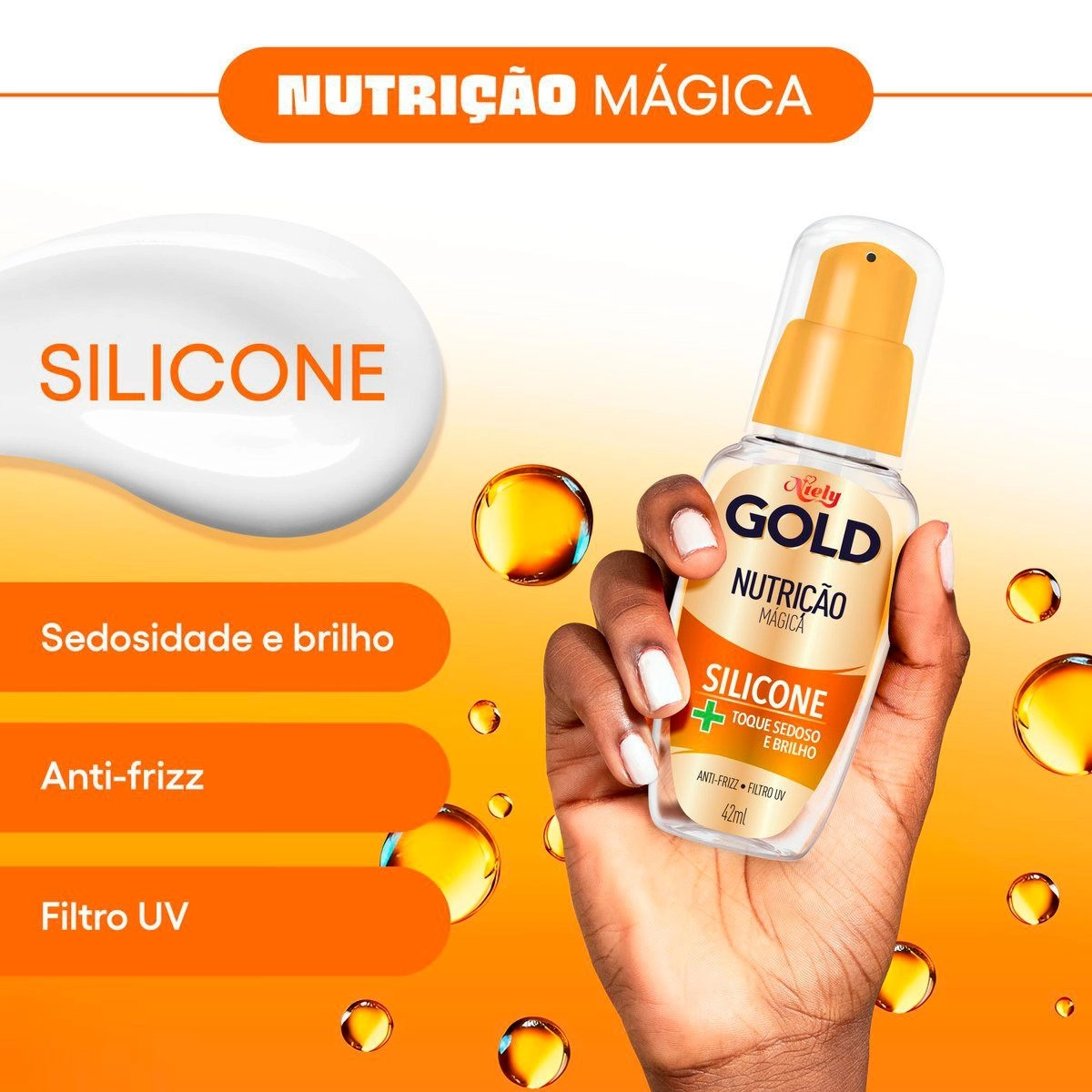 Silicone Niely Gold Nutrição Mágica 42ml