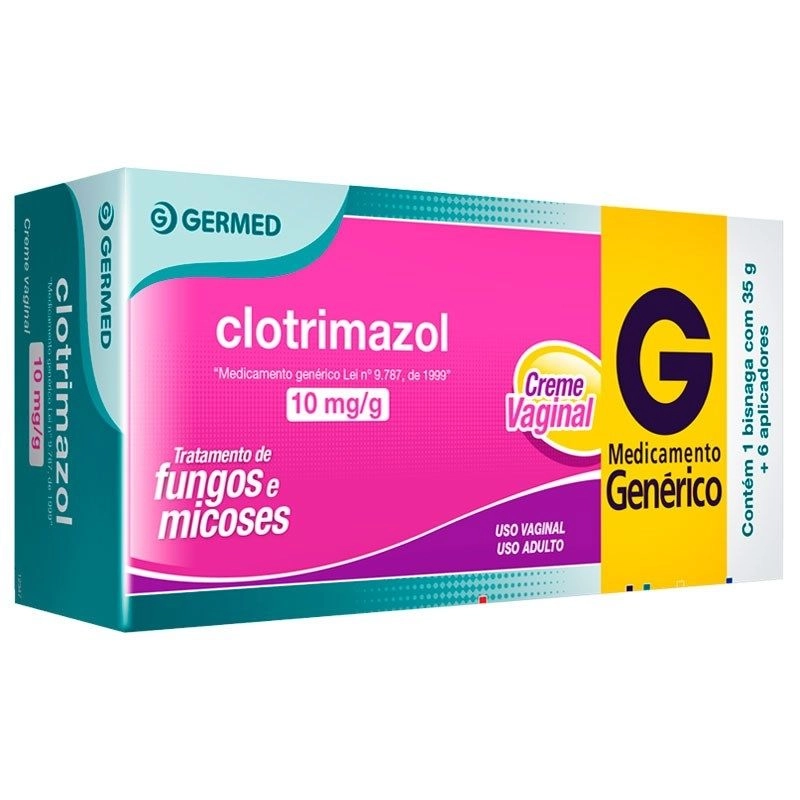 Clotrimazol Creme Vaginal 35 G Com 6 Aplicadores