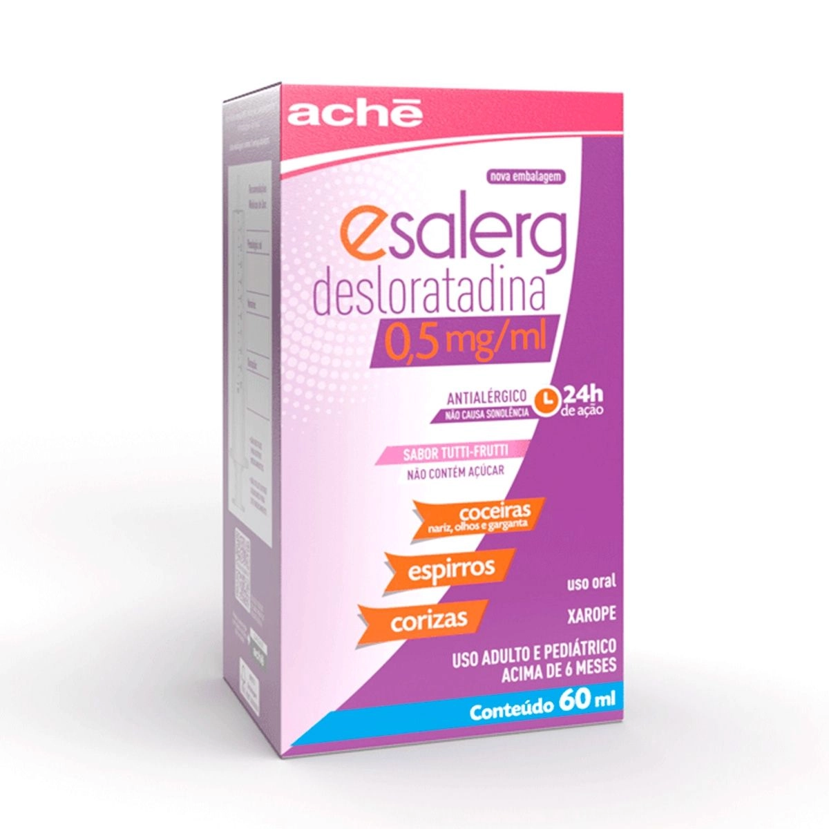 Esalerg 0,5mg/ml Xarope Com 60ml Aché