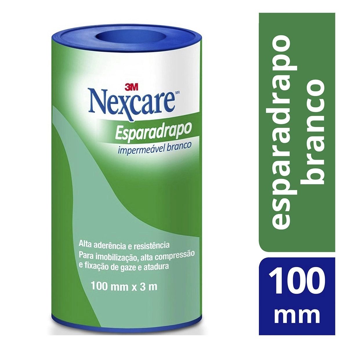 Esparadrapo Impermeável Nexcare Branco 100 mm x 3 m