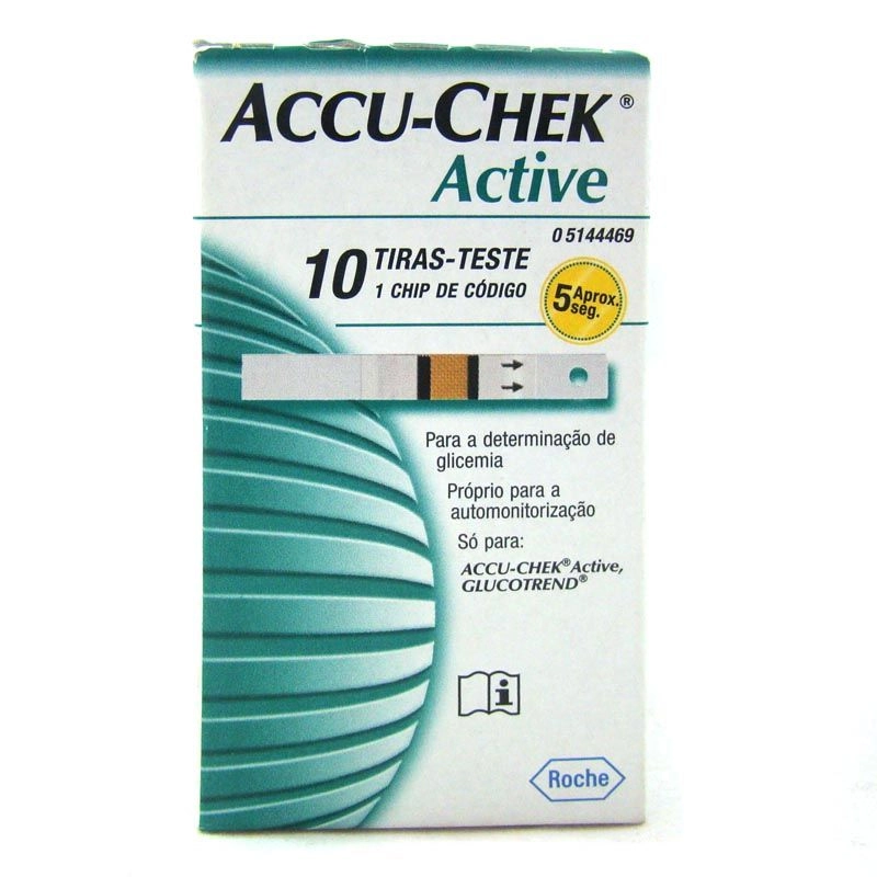 Tiras Accu-Chek Active com 10 unidades