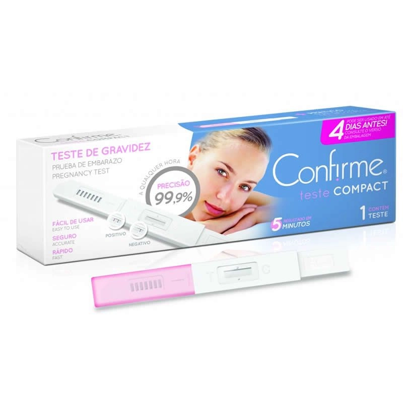 Teste De Gravidez Confirme Compact Com 1 Unidade