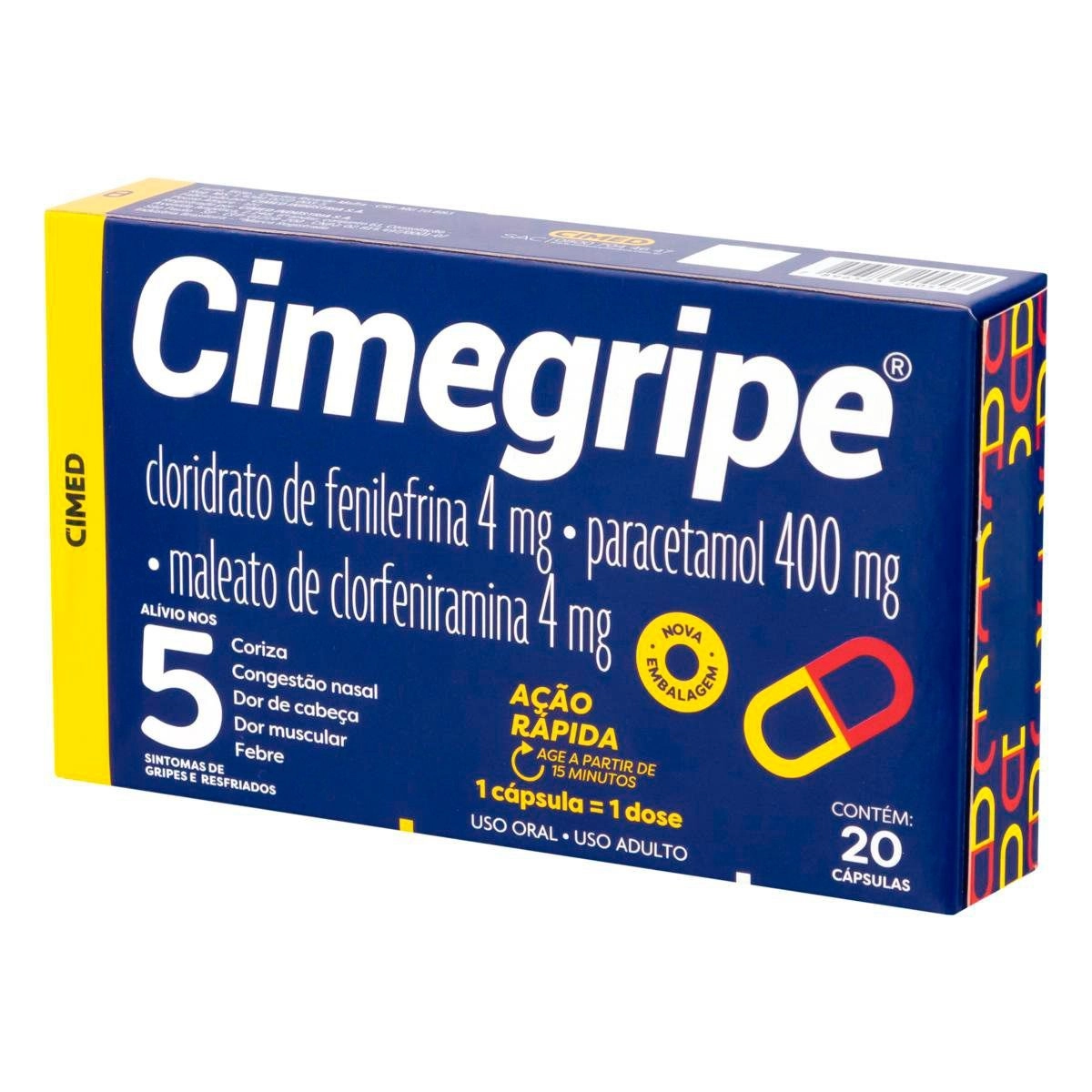 Antigripal Cimegripe 20 Cápsulas