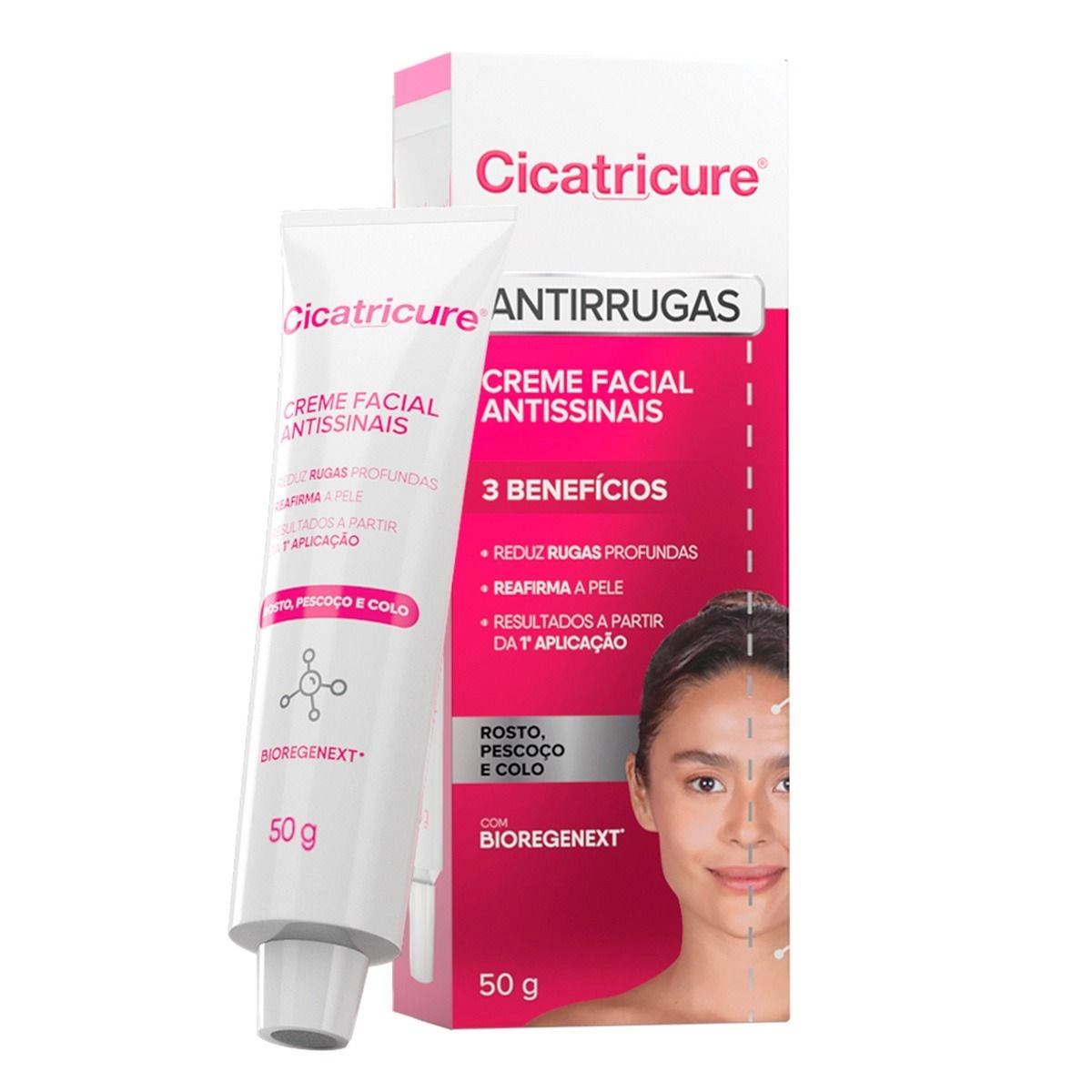 Creme Facial Antissinais Com 50g Cicatricure