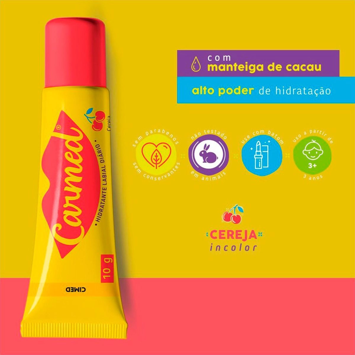 Carmed Cereja Hidratante Labial 10g