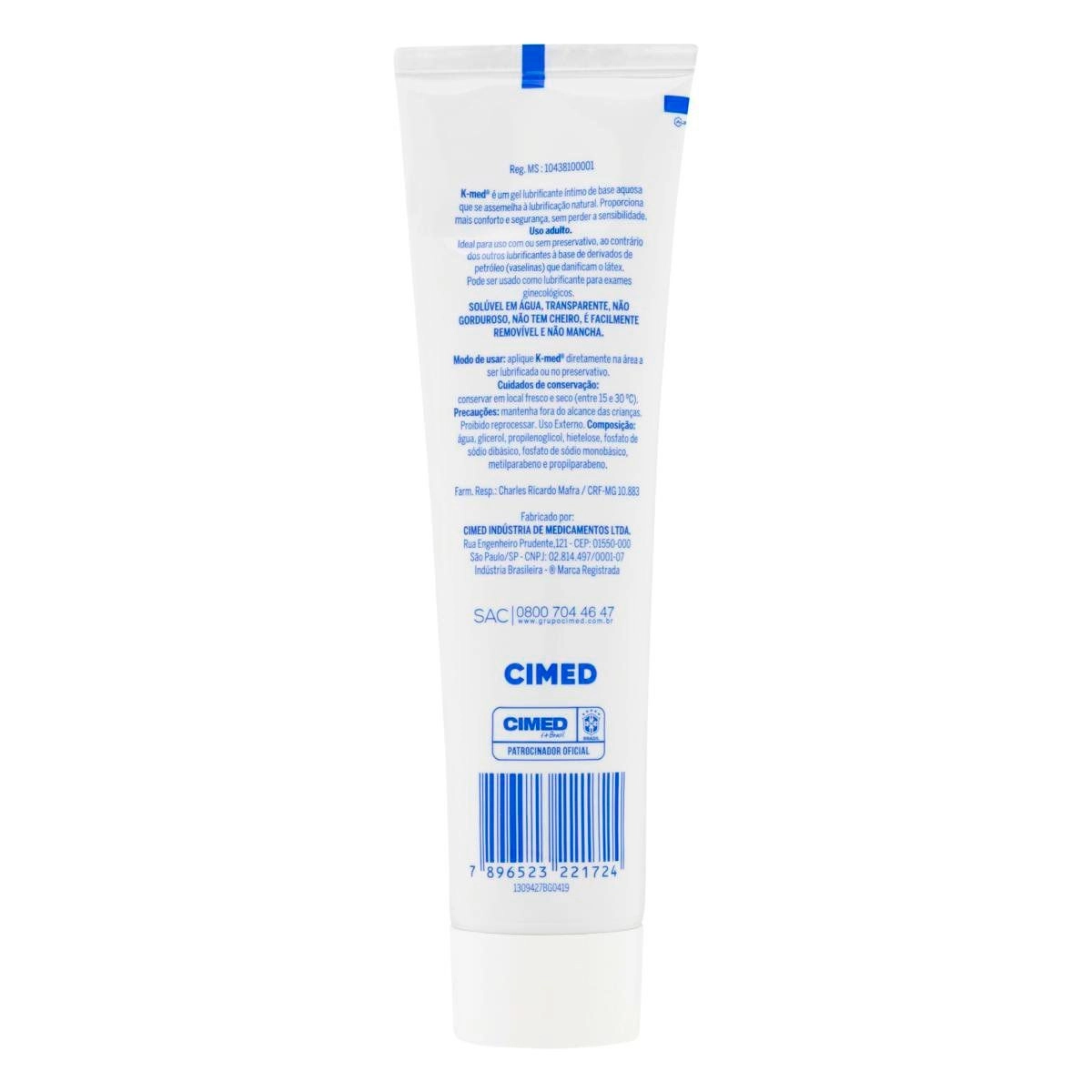 Lubrificante Íntimo K-Med 100G