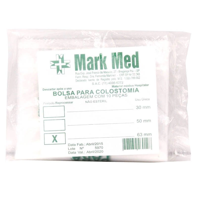 Bolsa Para Colostomia 63mm Com 10 Unidades Mark Med