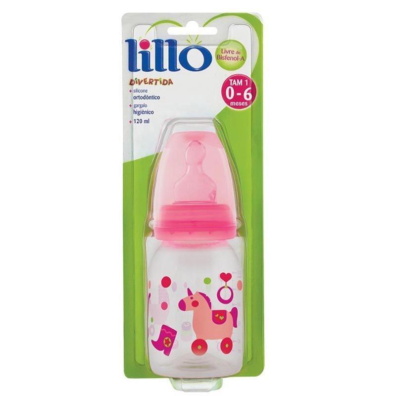 Mamadeira Lillo Divertida Silicone Ortodôntico Tamanho 1