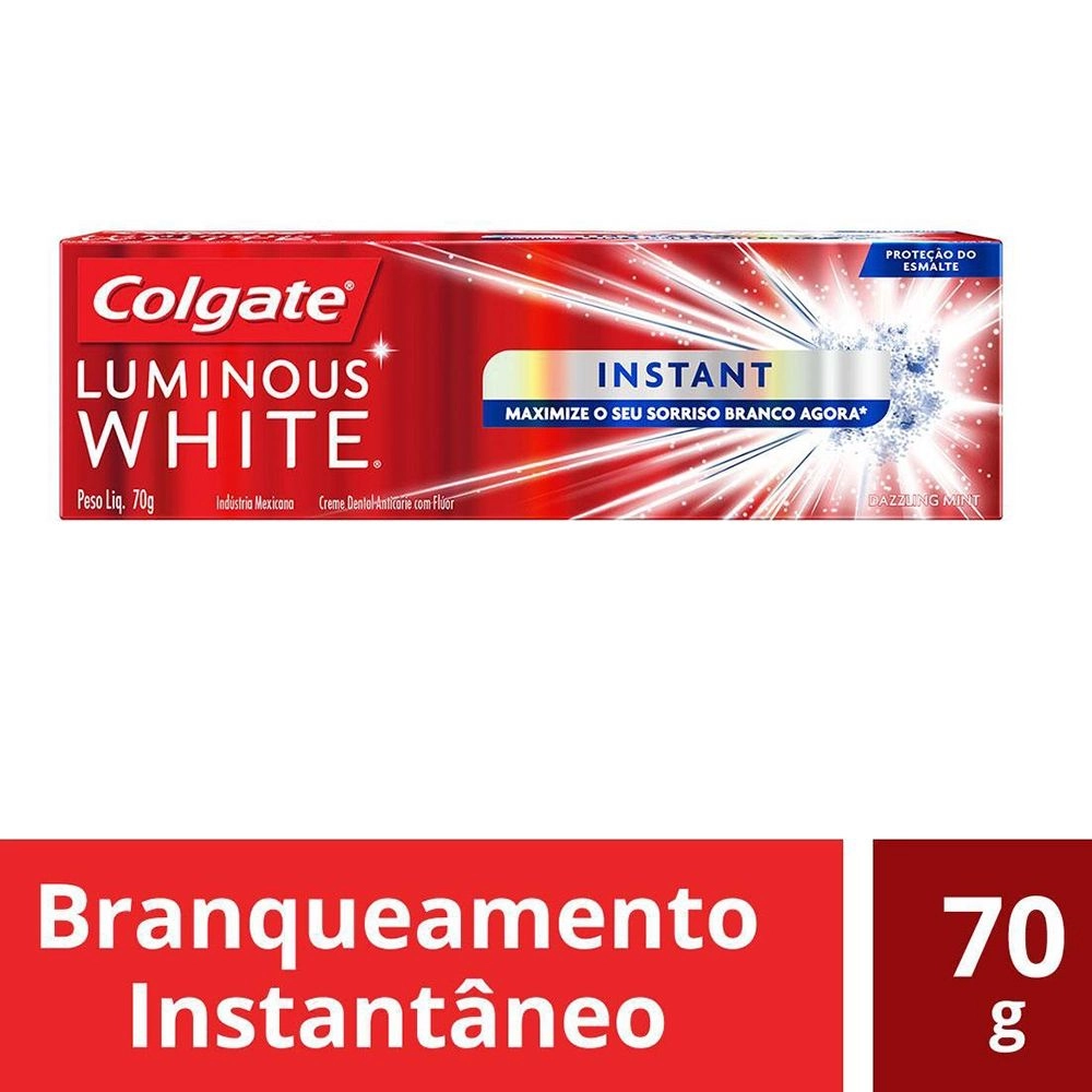 Creme Dental Colgate Luminous White Instant 70G