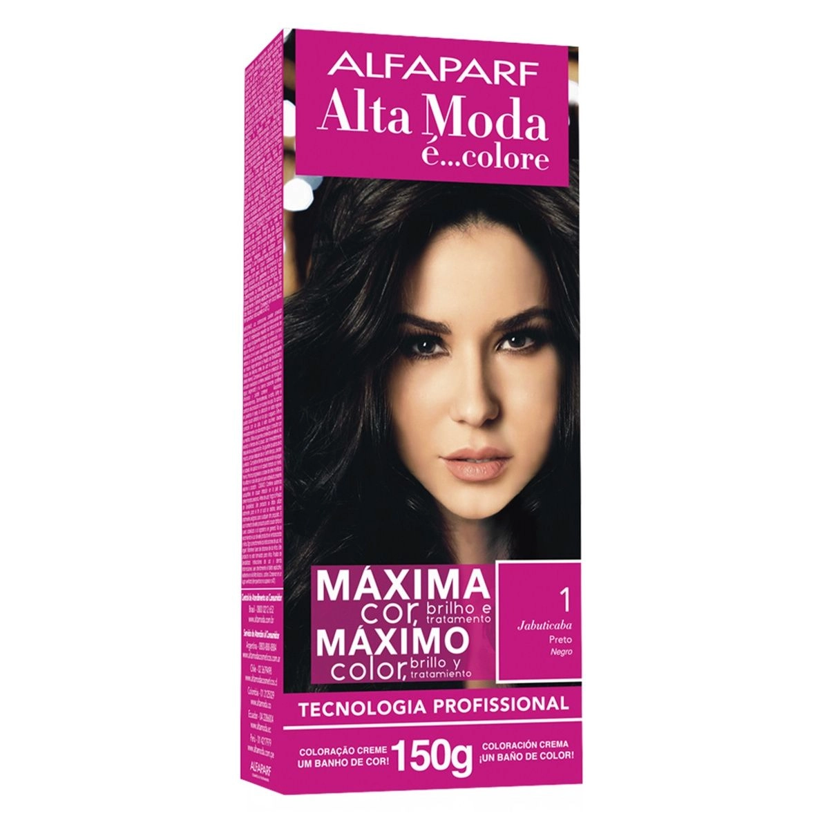 Tintura Alta Moda 1.0 Jabuticaba Preto Alfaparf