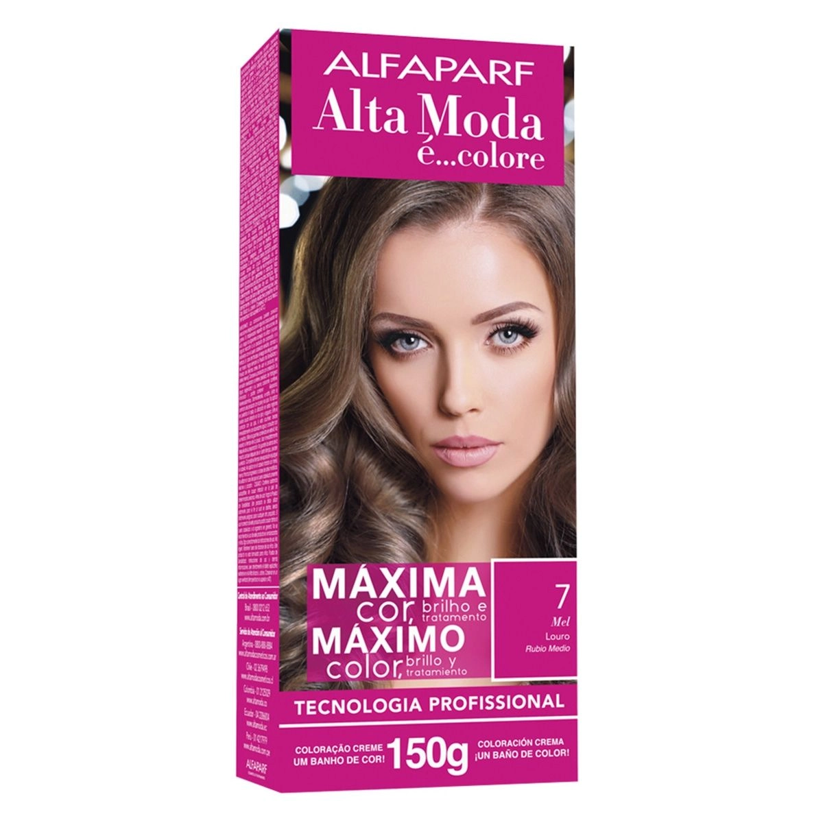 Tintura Alta Moda 7.0 Mel Louro Alfaparf