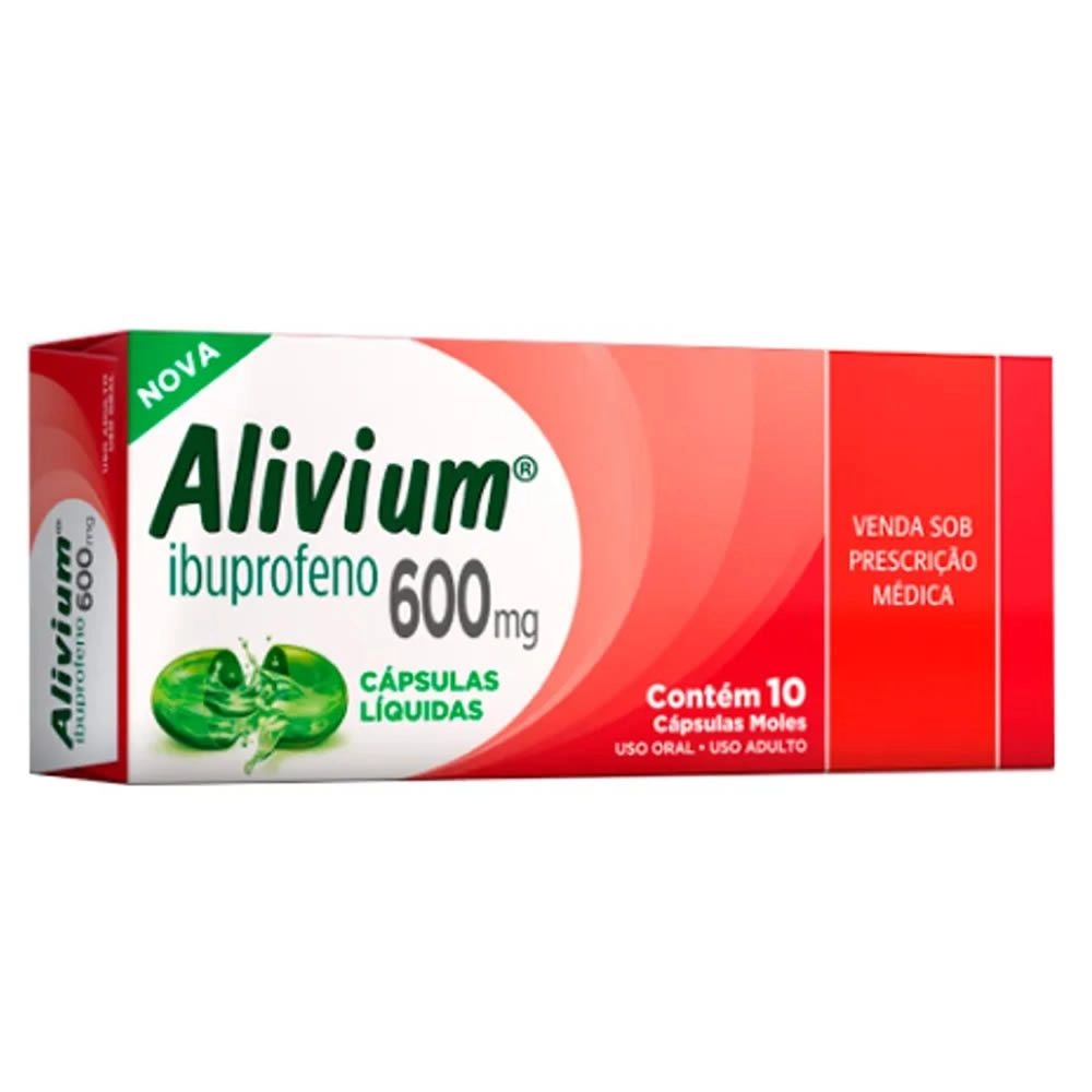 Alivium 600Mg Com 10 Cápsulas Moles