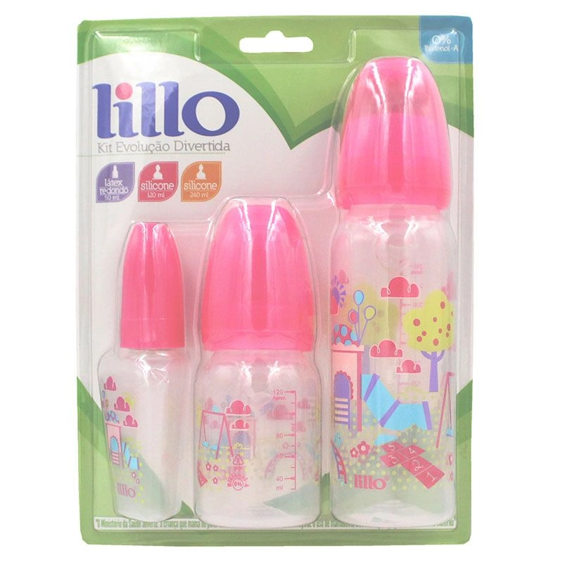 Kit De Mamadeiras Lillo Evolução Divertida Ref.614831