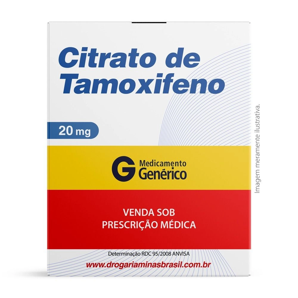 Citrato De Tamoxifeno 20Mg Com 30 Comprimidos Genérico Blau Farmacêutica