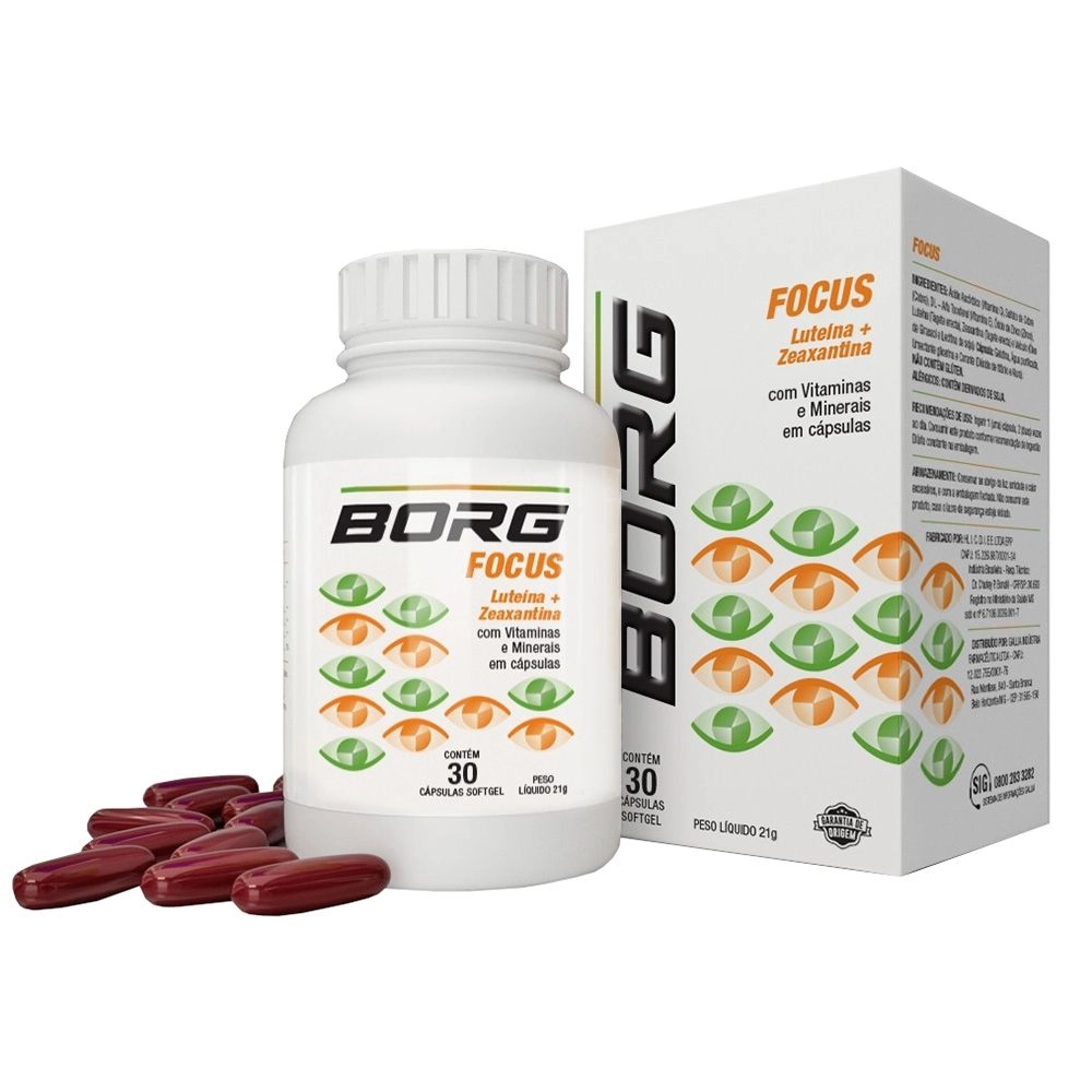Borg Focus Com 30 Cápsulas