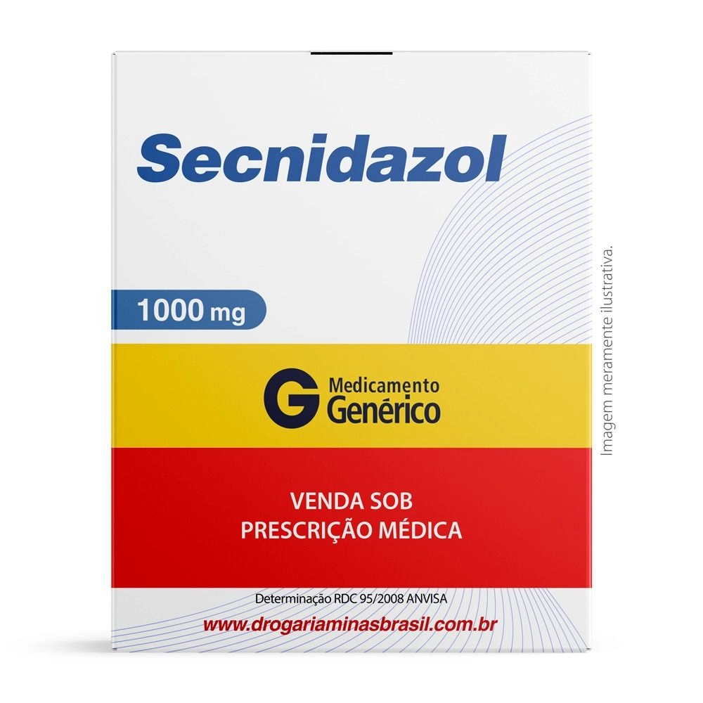 Secnidazol 1000Mg Com 2 Comprimidos Genérico Sandoz