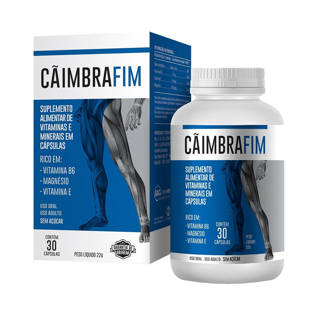 Suplemento Alimentar Cãimbrafim 30 Cápsulas