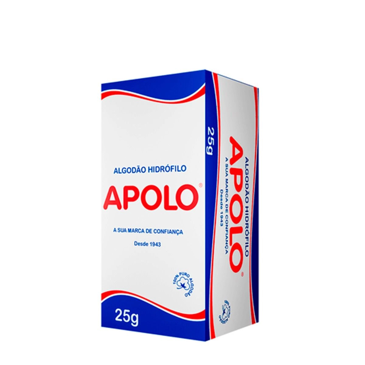 Algodão Hidrófilo Apolo Caixa  25G