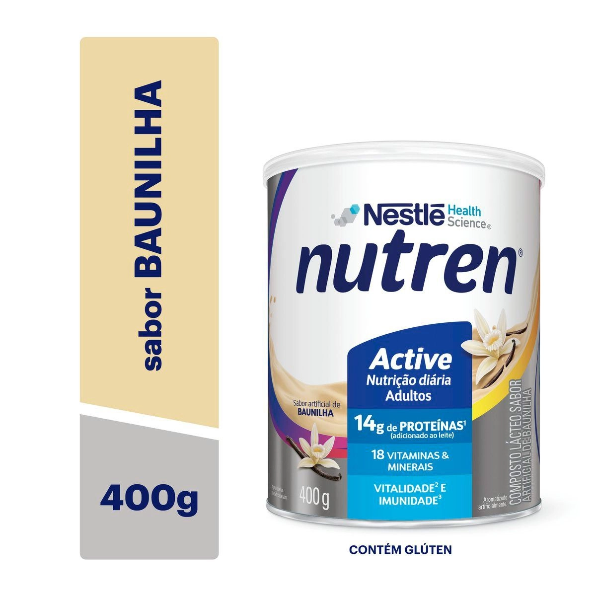 Complemento Alimentar Nutren Active Baunilha 400g