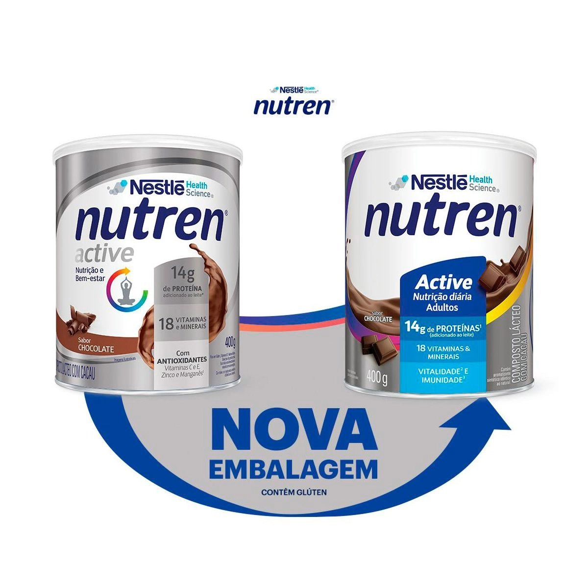 Complemento Alimentar Nutren Active Chocolate 400g