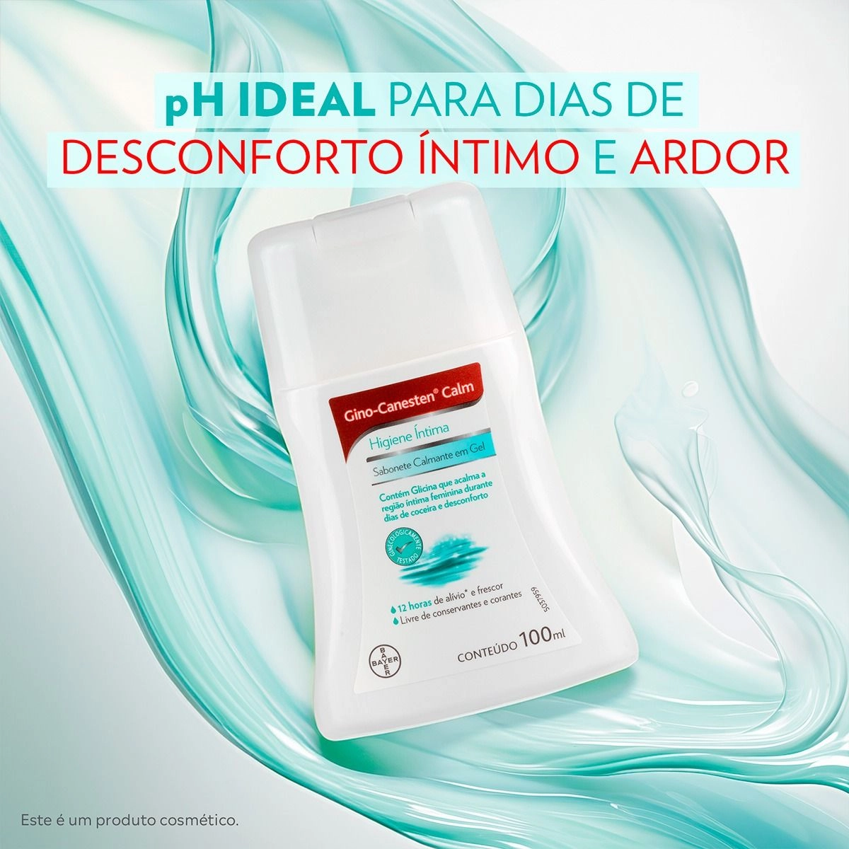 Gino-Canesten Calm Sabonete Íntimo em Gel para Coceira Vaginal 100ml Bayer