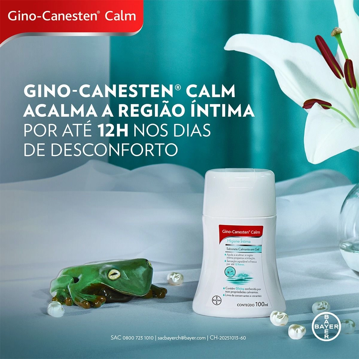 Gino-Canesten Calm Sabonete Íntimo em Gel para Coceira Vaginal 100ml Bayer